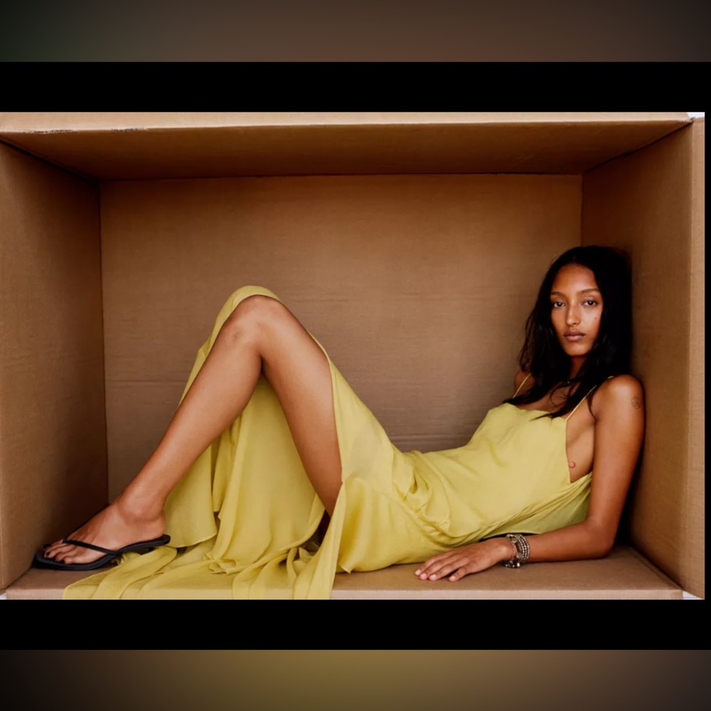 Zara Yellow Maxi Dress